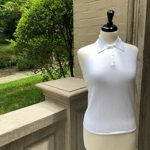 ⭐️🆕[Ralph Lauren] Knit Halter Top Sporty - White